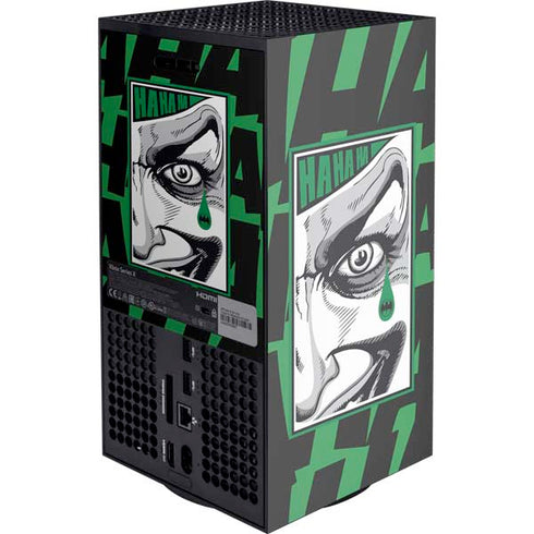 DC Comics The Joker Teardrop Card XBox Series X Digital Edition Console Skin